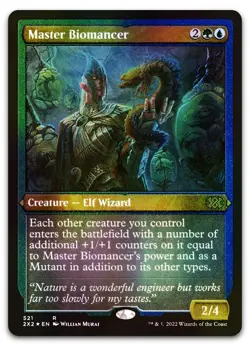 Master Biomancer (Foil Etched) #521 (NM) Double Masters 2022 2X2 Magic MTG - Image 1