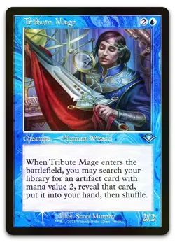 Tribute Mage (Retro Frame) (Foil Etched) #10 (NM) Modern Horizons MH1 Magic MTG - Image 1
