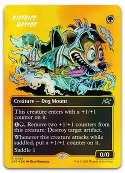 District Mascot (Borderless) (First-Place Foil) #543 NM Aetherdrift Magic MTG - Image 1