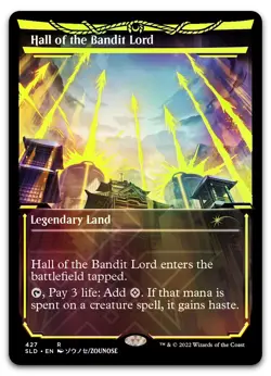 Hall of the Bandit Lord (Neon Yellow) #427 (Foil) NM Secret Lair Drop Magic MTG - Image 1