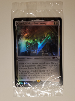 Cloud, Midgar Mercenary Promo FOIL Sealed & Game Code - NM MTG Final Fantasy - Image 1