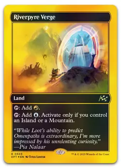 Riverpyre Verge (First-Place Foil) #503 (NM) Aetherdrift DFT Magic MTG - Image 1