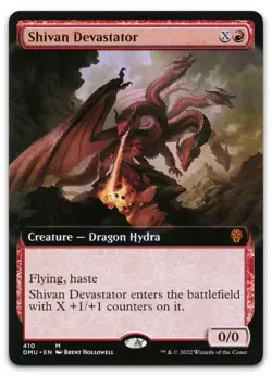 Shivan Devastator (Extended Art) #410 (NM) Dominaria United DMU Magic MTG - Image 1