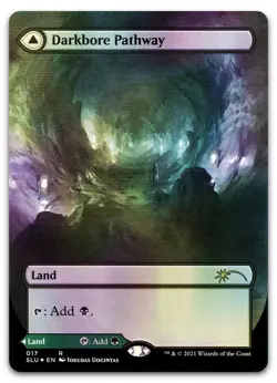 Darkbore Pathway (Borderless) #17 (Foil) (NM) Secret Lair SLU Magic MTG - Image 1
