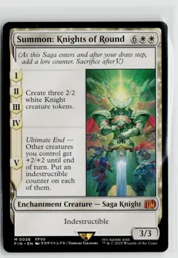 MTG Final Fantasy Summon Knights Of Round x1 NM Mythic - Image 1