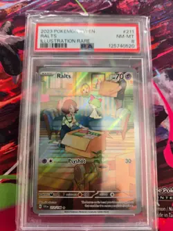 Pokemon Ralts 211/198 Sv01: Scarlet & Violet Base Set Holo PSA 8 - Image 1