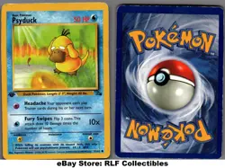 1999 Pokemon, Fossil, #53/62 Psyduck, 1st Edition, Common (b) - Image 1