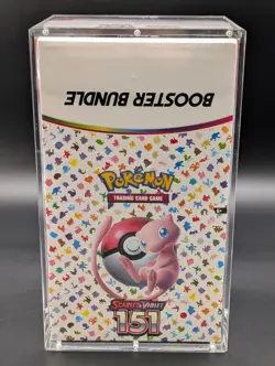 Pokemon 151 SV3.5 Booster Bundle Display Factory Sealed Case W/Acrylic Case - Image 1