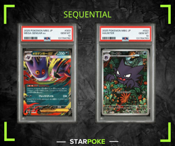 PSA 10 - Haunter 022/021 Gengar ex 003/021 [SEQ] MBG Mega Starter Deck - Pokemon - Image 1
