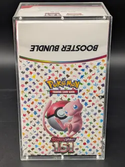 Pokemon 151 SV3.5 Booster Bundle Display Factory Sealed Case W/Acrylic Case - Image 1