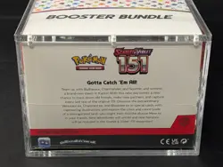 Pokemon 151 SV3.5 Booster Bundle Display Factory Sealed Case W/Acrylic Case - Image 3