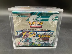 Pokemon TCG Black & White Plasma Freeze Booster Box Sealed w/ Acrylic Case - Image 1