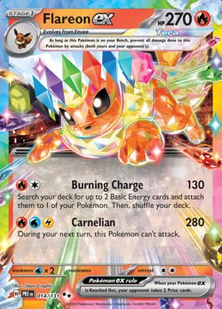 Flareon ex (014/131) Double Rare | Pokemon TCG Prismatic Evolutions | Near Mint - Image 1