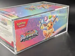 Pokemon SV8.5 Prismatic Evolutions Sealed Booster Bundle Display W/Acrylic Case - Image 4