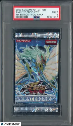 2009 Konami Yu-Gi-Oh! Ancient Prophecy 1st Edition - Foil Pack PSA 9 MINT - Image 1