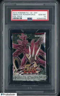 2010 Konami/Upper Deck Yu-Gi-OH! Absolute Powerforce Foil Pack PSA 10 GEM MINT - Image 1