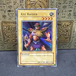 Yugioh Axe Raider TP1-E002 Super Rare NM - Image 1