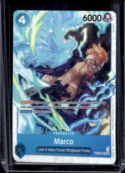 2025 One Piece Premium Booster Marco Alternate Art Super Rare #PRB02-008 - Image 1