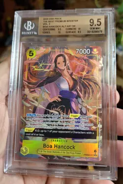 One Piece CCG Boa Hancock Alternate Art PRB02-017 Premium Booster Foil BGS 9.5 - Image 1