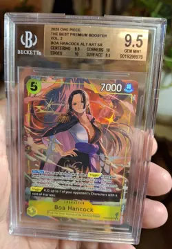 One Piece CCG Boa Hancock Alternate Art PRB02-017 Premium Booster Foil BGS 9.5 - Image 2