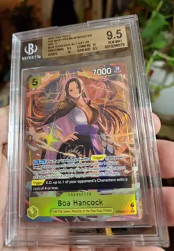 One Piece CCG Boa Hancock Alternate Art PRB02-017 Premium Booster Foil BGS 9.5 - Image 3