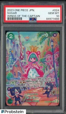 2023 One Piece JPN Wings of The Captain #024 Sugar PSA 10 GEM MINT - Image 1