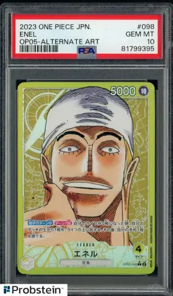 2023 One Piece JPN OP05-Alternate Art #098 Enel PSA 10 GEM MINT - Image 1
