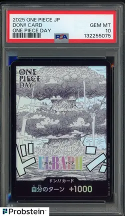 2025 One Piece JPN One Piece Day Don!! Card PSA 10 GEM MINT - Image 1