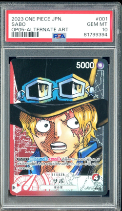 2023 One Piece JPN OP05-Alternate Art #001 Sabo PSA 10 GEM MINT - Image 1