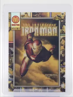 THE INVINCIBLE IRON MAN #1 2025 TOPPS CHROME MARVEL IRON MAN GOLD Q0986 - Image 1