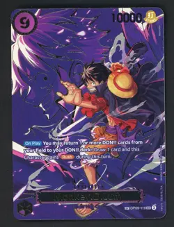Monkey D. Luffy Special Alt Art OP13 Carrying on his Will OP09-119 One Piece - Image 1