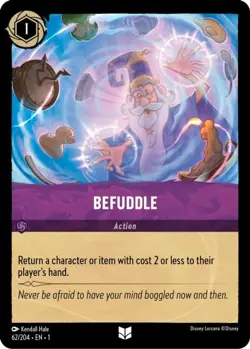 4x Befuddle - 62/204 - Uncommon NM-Mint Disney Lorcana: The First Chapter Lorcan - Image 1