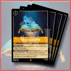 Disney Lorcana: The Glass Slipper 44/204 Rare Archazia's Island x4 - Image 1