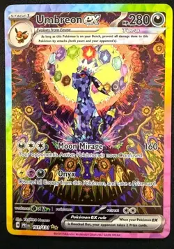 Umbreon ex 161/131 Prismatic Evolutions Special Illustration Rare Pokemon Card - Image 1
