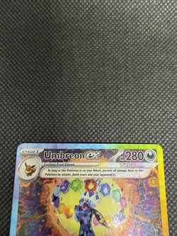 Umbreon ex 161/131 Prismatic Evolutions Special Illustration Rare Pokemon Card - Image 2