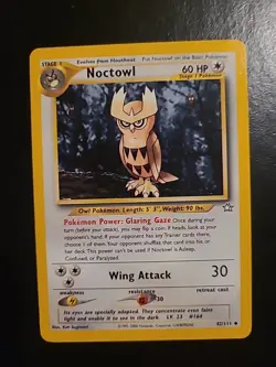 Noctowl 42/111 Uncommon Neo Genesis Unlimited Pokemon TCG Card WOTC NM - Image 1