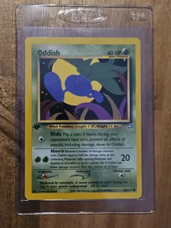 Oddish 1st Edition NEAR MINT - 68/111 Neo Genesis Set - WOTC Pokemon TCG - 2000 - Image 1