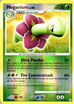 Meganium 13/123 Pokemon Mysterious Treasures Reverse Holo Rare LP - Image 1