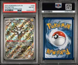 2024 Pokemon Magneton SVP #159 Surging Sparks Black Star Promo PSA 8 - Image 3