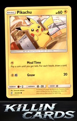 Pikachu (55) 55/236 Common SM - Unified Minds Pokemon Card NM - Image 1