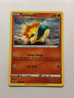 Pokemon Card Astral Radiance Printer Hickey Error Cyndaquil 023/189 NM - Image 1
