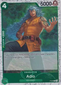 One Piece card PRB-02 P-078 P Adio Foil The Best vol.2 - Image 1