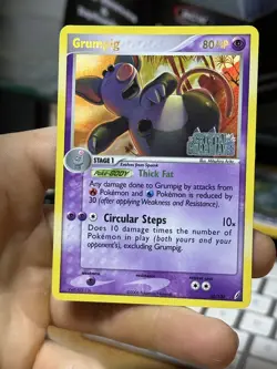 Grumpig 20/100 EX Crystal Guardians 2006 Reverse Holo Rare Pokemon Card TCG - Image 3