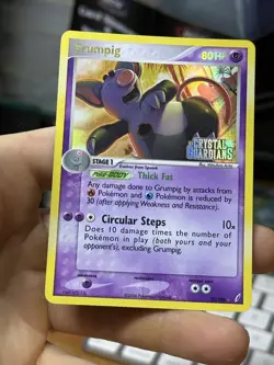 Grumpig 20/100 EX Crystal Guardians 2006 Reverse Holo Rare Pokemon Card TCG - Image 4
