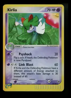 Kirlia 40/100 EX Sandstorm 2003 Reverse Holo e-Series Pokemon Card TCG - Image 1