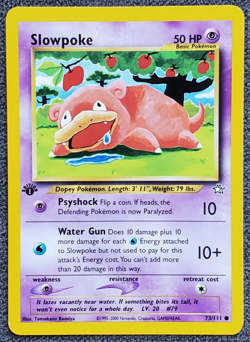 1st Edition Slowpoke - Neo Genesis - #73/111 - Vintage Pokemon Card 2000 WOTC - Image 1