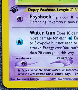 1st Edition Slowpoke - Neo Genesis - #73/111 - Vintage Pokemon Card 2000 WOTC - Image 5