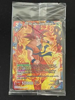 Dragon Ball Super Card Game Sealed SSG Goku Divine Restraint Promo Card P-362 - Image 1