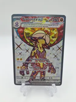 Pokemon TCG Toxtricity EX Paradox Rift Holo Ultra Rare Card 227/182 NM Condition - Image 1