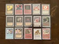 MTG REVISED (1994) MINT lot of 15 cards Magic the Gathering (lot#1) - Image 1